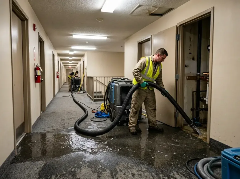 multi-unit-apartment-hallway-f-005 — frequently asked questions, Emergency Burst Pipe Water Extraction & Removal in Battle M…